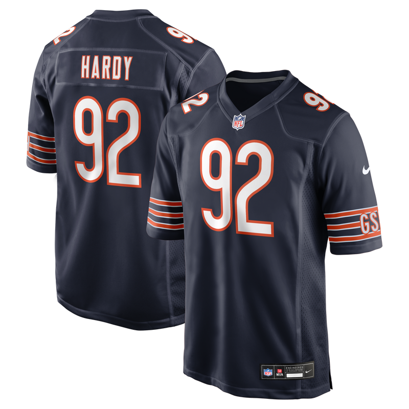 Daniel Hardy Chicago Bears Football Jersey, Navy Game Sportswear Jersey Shirt, Lightweight Breathable Athletic Jersey, Casual Gift for Men
