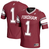 Fordham Rams Football Jersey, Maroon Fashion Lightweight Sportswear Jersey Shirt, Lightweight Breathable Athletic Jersey, Casual Gift for Men