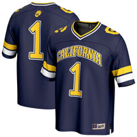 Cal Bears Collegiate Football Jersey, Navy Fashion Sportswear Jersey Shirt, Lightweight Breathable Athletic Jersey, Casual Gift for Men