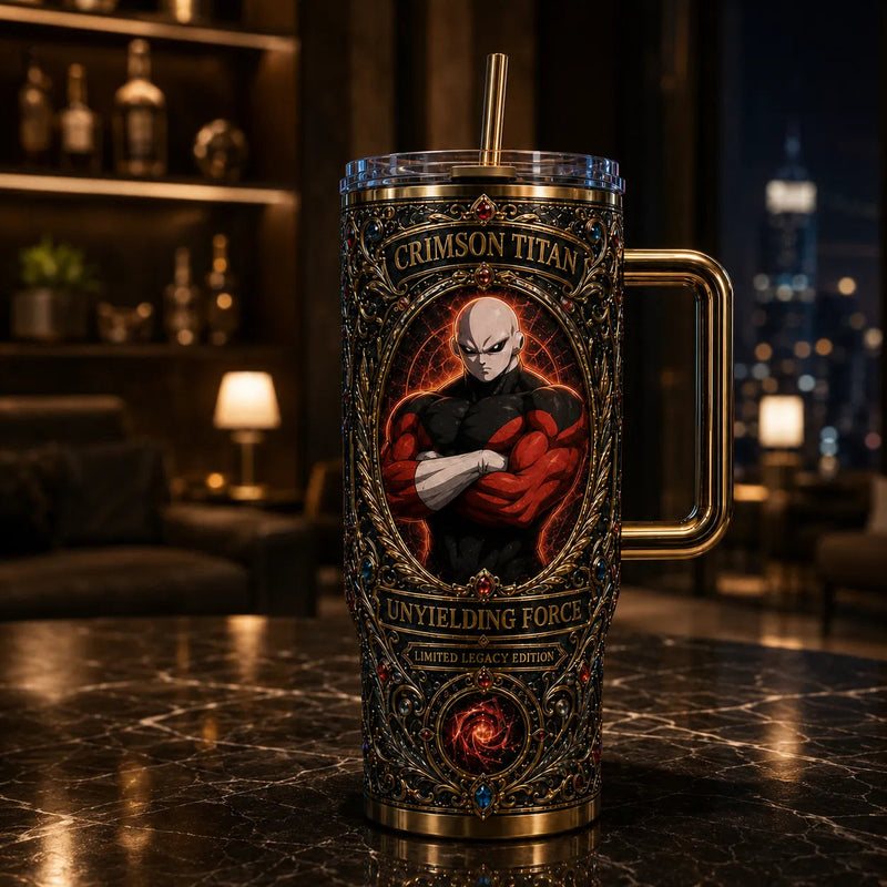 Jiren - Crimson Titan, Arms Crossed in Gilded Ornament