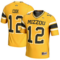 Missouri Tigers Football Jersey, Gold Sportswear Jersey Shirt, Lightweight Breathable Athletic Jersey, Casual Gift for Men, Style 200667697