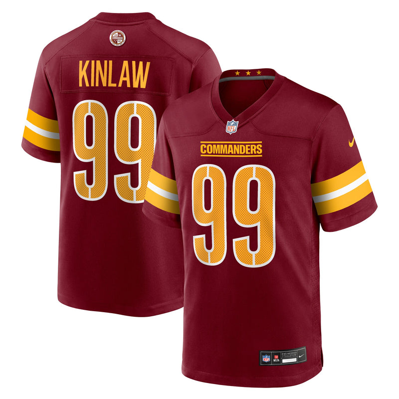 Javon Kinlaw Washington Commanders Football Jersey, Sportswear Jersey Shirt, Lightweight Breathable Athletic Jersey, Casual Gift for Men