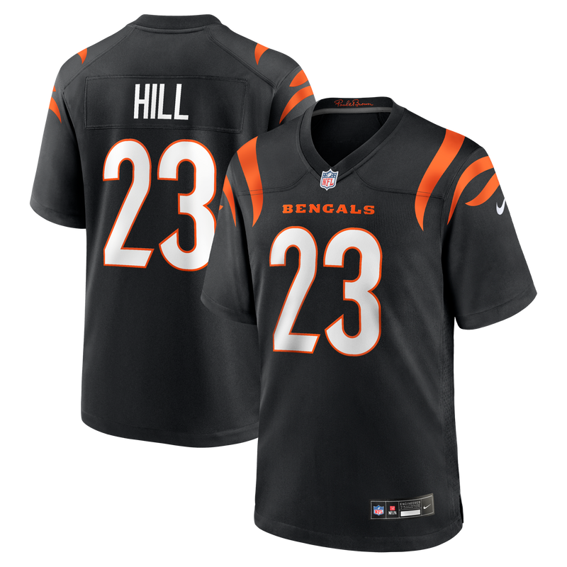 Daxton Hill Cincinnati Bengals Football Jersey, Black Game Sportswear Jersey Shirt, Lightweight Breathable Athletic Jersey, Casual Gift for Men