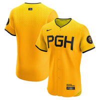 Pittsburgh Pirates Baseball Jersey, Gold Elite Sportswear Jersey Shirt, Lightweight Breathable Athletic Jersey, Casual Gift for Men