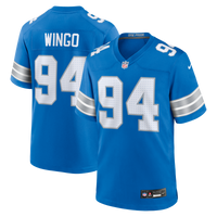 Mekhi Wingo Detroit Lions Football Jersey, Blue Game Sportswear Jersey Shirt, Lightweight Breathable Athletic Jersey, Casual Gift for Men