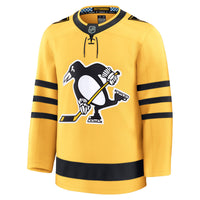 Pittsburgh Penguins Hockey Jersey, Gold Premium Sportswear Jersey Shirt, Long Sleeve Hockey Sweater Jersey, Casual Gift for Men, Style 203133878