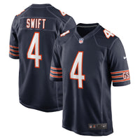 D'Andre Swift Chicago Bears Football Jersey, Navy Game Sportswear Jersey Shirt, Lightweight Breathable Athletic Jersey, Casual Gift for Men