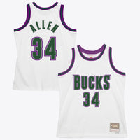 Milwaukee Bucks Basketball Jersey, White Authentic Swingman Sportswear Jersey Shirt, Sleeveless Athletic Tank Jersey, Casual Gift for Men