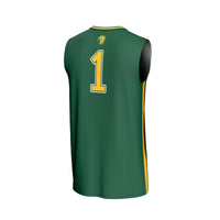 NDSU Bison Basketball Jersey, Green Fashion Lightweight Sportswear Jersey Shirt, Sleeveless Athletic Tank Jersey, Casual Gift for Men