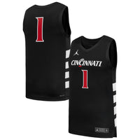 Cincinnati Bearcats Basketball Jersey, Black Replica Sportswear Jersey Shirt, Sleeveless Athletic Tank Jersey, Casual Gift for Men
