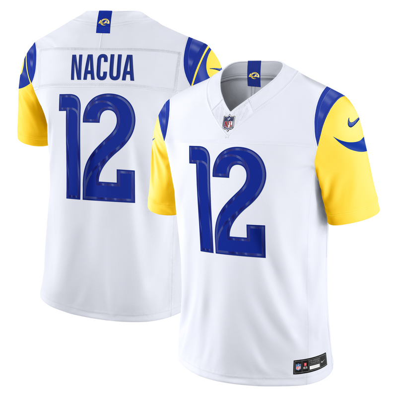 Puka Nacua Los Angeles Rams Football Jersey, White Limited Sportswear Jersey Shirt, Lightweight Breathable Athletic Jersey, Casual Gift for Men