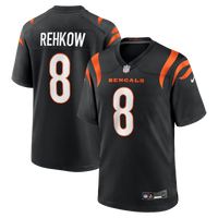 Ryan Rehkow Cincinnati Bengals Football Jersey, Black Game Sportswear Jersey Shirt, Lightweight Breathable Athletic Jersey, Casual Gift for Men