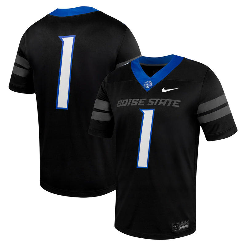 Boise State Broncos Football Jersey, Black Sportswear Jersey Shirt, Lightweight Breathable Athletic Jersey, Casual Gift for Men