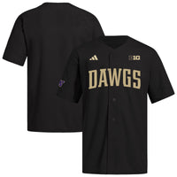 Washington Huskies Baseball Jersey, Black Replica Sportswear Jersey Shirt, Lightweight Breathable Athletic Jersey, Casual Gift for Men