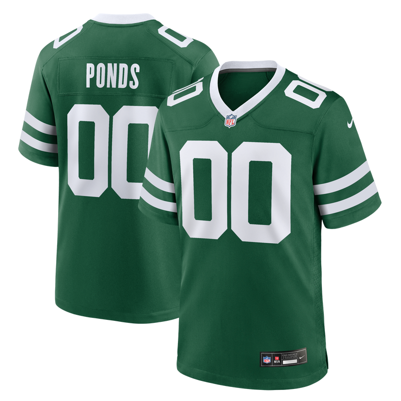 D'Angelo Ponds New York Jets Football Jersey, Green Game Sportswear Jersey Shirt, Lightweight Breathable Athletic Jersey, Casual Gift for Men