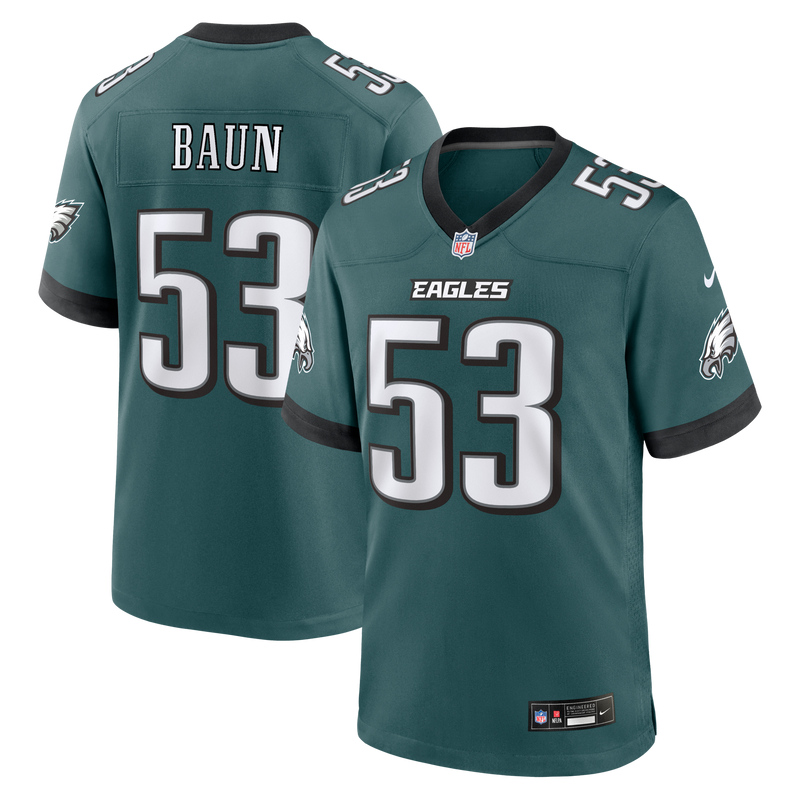 Zack Baun Philadelphia Eagles Football Jersey, Midnight Sportswear Jersey Shirt, Lightweight Breathable Athletic Jersey, Casual Gift for Men