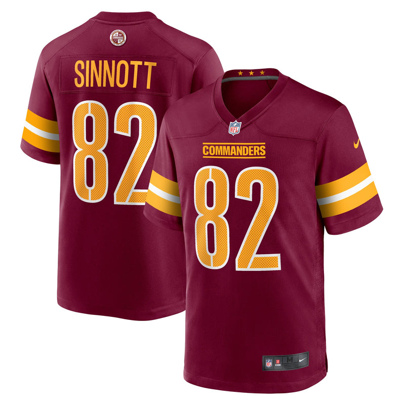 Ben Sinnott Washington Commanders Football Jersey, Burgundy Sportswear Jersey Shirt, Lightweight Breathable Athletic Jersey, Casual Gift for Men