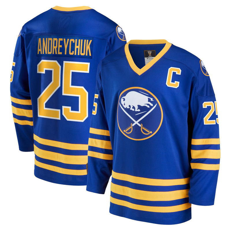 Dave Andreychuk Buffalo Sabres Hockey Jersey, Royal Breakaway Sportswear Jersey Shirt, Long Sleeve Hockey Sweater Jersey, Casual Gift for Men