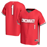 Cincinnati Bearcats Baseball Jersey, Red Fashion Sportswear Jersey Shirt, Lightweight Breathable Athletic Jersey, Casual Gift for Men