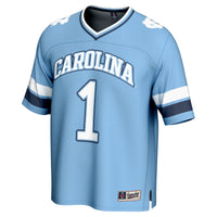North Carolina Tar Heels Football Jersey, Blue Fashion Sportswear Jersey Shirt, Lightweight Breathable Athletic Jersey, Casual Gift for Men