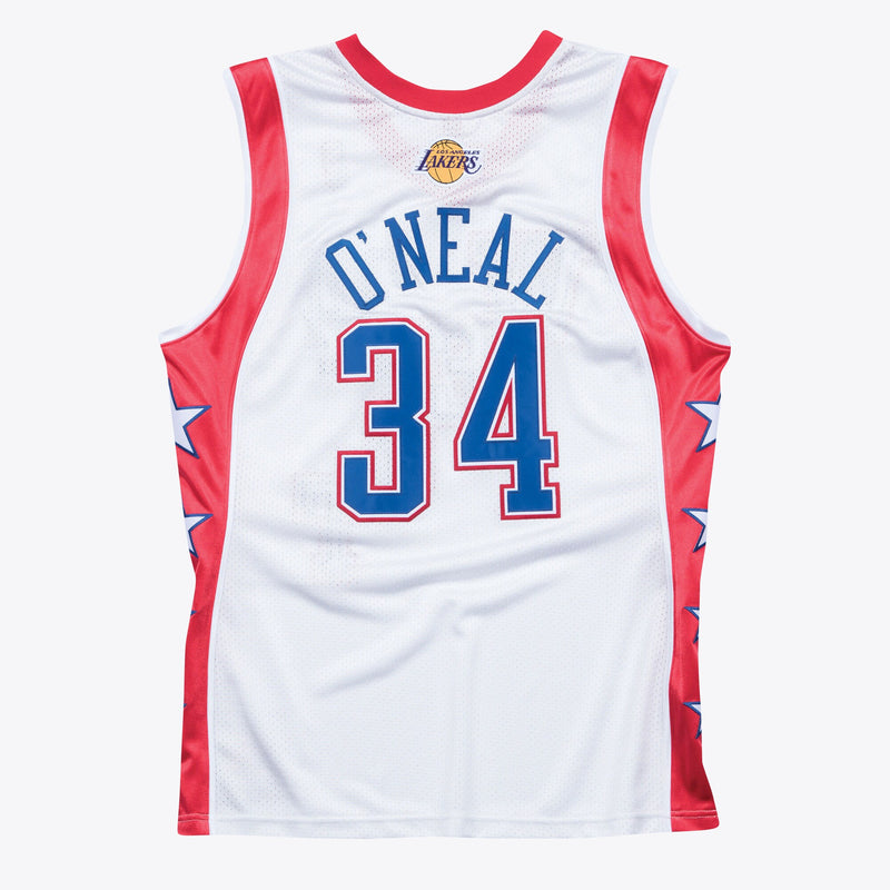 NBA 2004 West Shaquille ONeal Authentic All-Star Basketball Jersey, Sportswear Jersey Shirt, Sleeveless Athletic Jersey, Casual Gift for Men