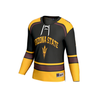 Arizona State Sun Devils Hockey Jersey, Black Fashion Sportswear Jersey Shirt, Long Sleeve Hockey Sweater Jersey, Casual Gift for Men