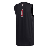 Troy University Trojans Basketball Jersey, Black Replica Sportswear Jersey Shirt, Sleeveless Athletic Tank Jersey, Casual Gift for Men