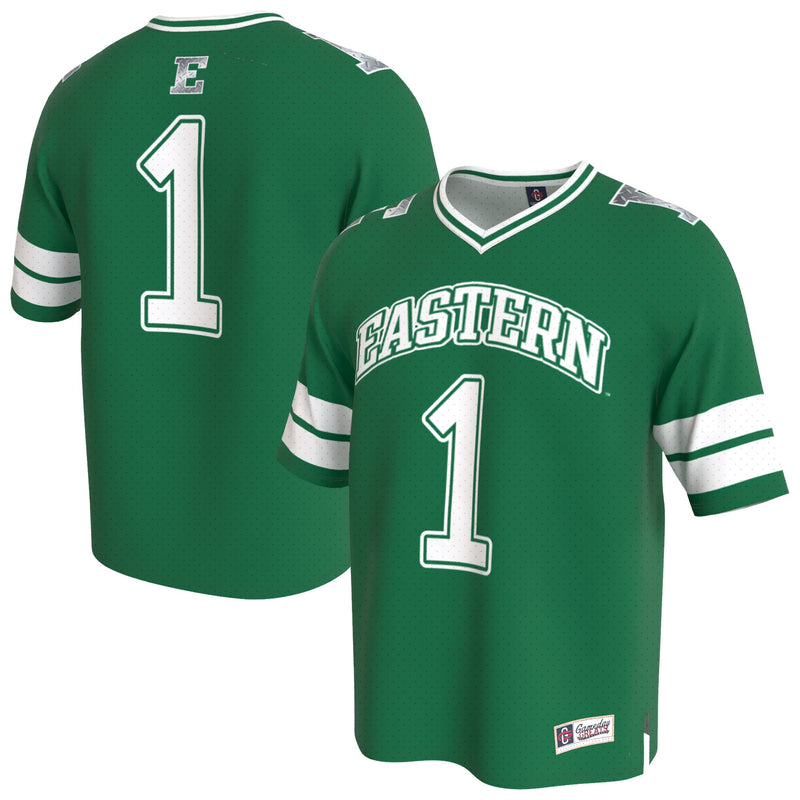 Eastern Michigan Eagles Football Jersey, Green Fashion Sportswear Jersey Shirt, Lightweight Breathable Athletic Jersey, Casual Gift for Men