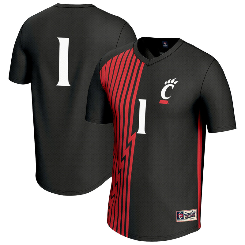 Cincinnati Bearcats Soccer Jersey, Black Fashion Sportswear Jersey Shirt, Lightweight Breathable Athletic Jersey, Casual Gift for Men