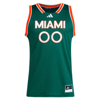 Miami Hurricanes Basketball Jersey, Green Sportswear Jersey Shirt, Sleeveless Athletic Tank Jersey, Casual Gift for Men, Style 202398930