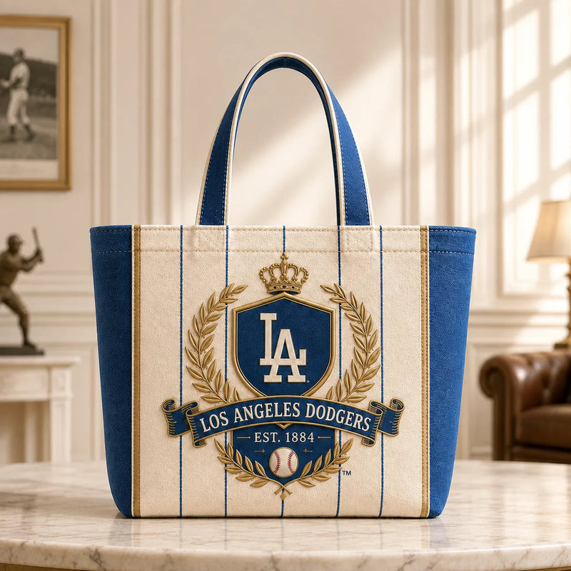 LAD Heritage Crest - Cream, Royal Blue and Gold Tote
