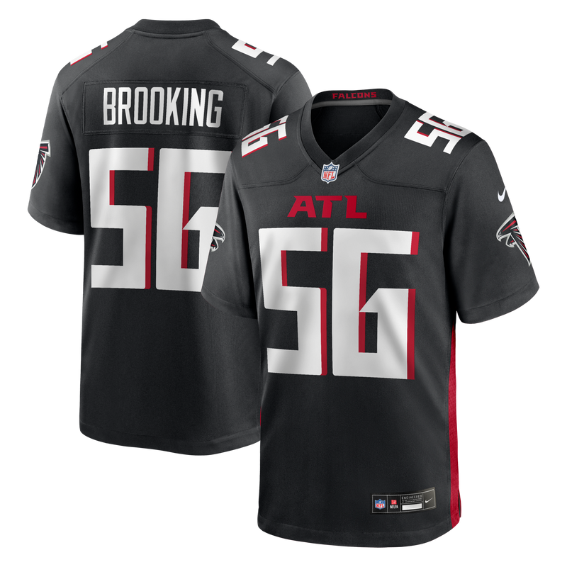 Keith Brooking Atlanta Falcons Football Jersey, Black Game Sportswear Jersey Shirt, Lightweight Breathable Athletic Jersey, Casual Gift for Men