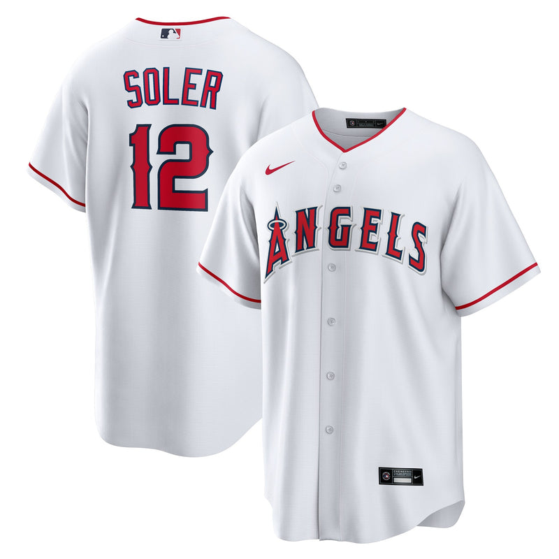 Jorge Soler Los Angeles Angels Baseball Jersey, White Sportswear Jersey Shirt, Lightweight Breathable Athletic Jersey, Casual Gift for Men
