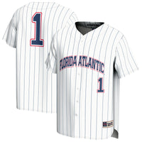 Florida Atlantic Owls Baseball Jersey, White Fashion Sportswear Jersey Shirt, Lightweight Breathable Athletic Jersey, Casual Gift for Men