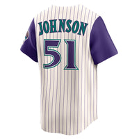 Randy Johnson Arizona Diamondbacks Baseball Jersey, Cream Sportswear Jersey Shirt, Lightweight Breathable Athletic Jersey, Casual Gift for Men