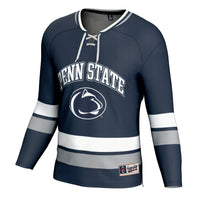 Penn State Nittany Lions Hockey Jersey, Navy Sportswear Jersey Shirt, Long Sleeve Hockey Sweater Jersey, Casual Gift for Men, Style 202016089