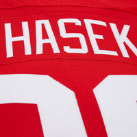 Dominik Hasek Detroit Red Wings Hockey Jersey, Hockey Sportswear Jersey Shirt, Long Sleeve Hockey Sweater Jersey, Casual Gift for Men