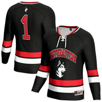 Northeastern Huskies Hockey Jersey, Black Fashion Lightweight Sportswear Jersey Shirt, Long Sleeve Hockey Sweater Jersey, Casual Gift for Men