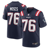 Morgan Moses New England Patriots Football Jersey, Navy Sportswear Jersey Shirt, Lightweight Breathable Athletic Jersey, Casual Gift for Men