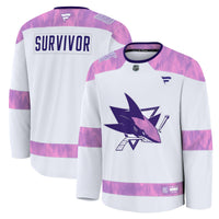 San Jose Sharks Hockey Jersey, White Sportswear Jersey Shirt, Long Sleeve Hockey Sweater Jersey, Casual Gift for Men, Style 203564980
