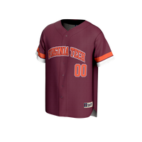 Virginia Tech Hokies Baseball Jersey, Sportswear Jersey Shirt, Lightweight Breathable Athletic Jersey, Casual Gift for Men, Style 203336073
