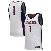 Gonzaga Bulldogs Basketball Jersey, White Replica Sportswear Jersey Shirt, Sleeveless Athletic Tank Jersey, Casual Gift for Men