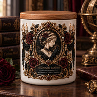 Midnight Bloom - Victorian Gothic Cameo Candle