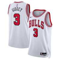 Josh Giddey Chicago Bulls Basketball Jersey, White Swingman Sportswear Jersey Shirt, Sleeveless Athletic Tank Jersey, Casual Gift for Men