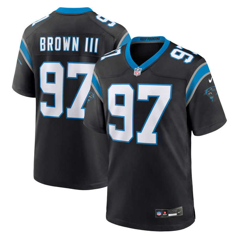 Bobby Brown III Carolina Panthers Football Jersey, Black Sportswear Jersey Shirt, Lightweight Breathable Athletic Jersey, Casual Gift for Men