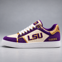 LSU in Purple and Gold - Low Top Court Sneakers