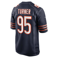 Shemar Turner Chicago Bears Football Jersey, Navy Game Sportswear Jersey Shirt, Lightweight Breathable Athletic Jersey, Casual Gift for Men