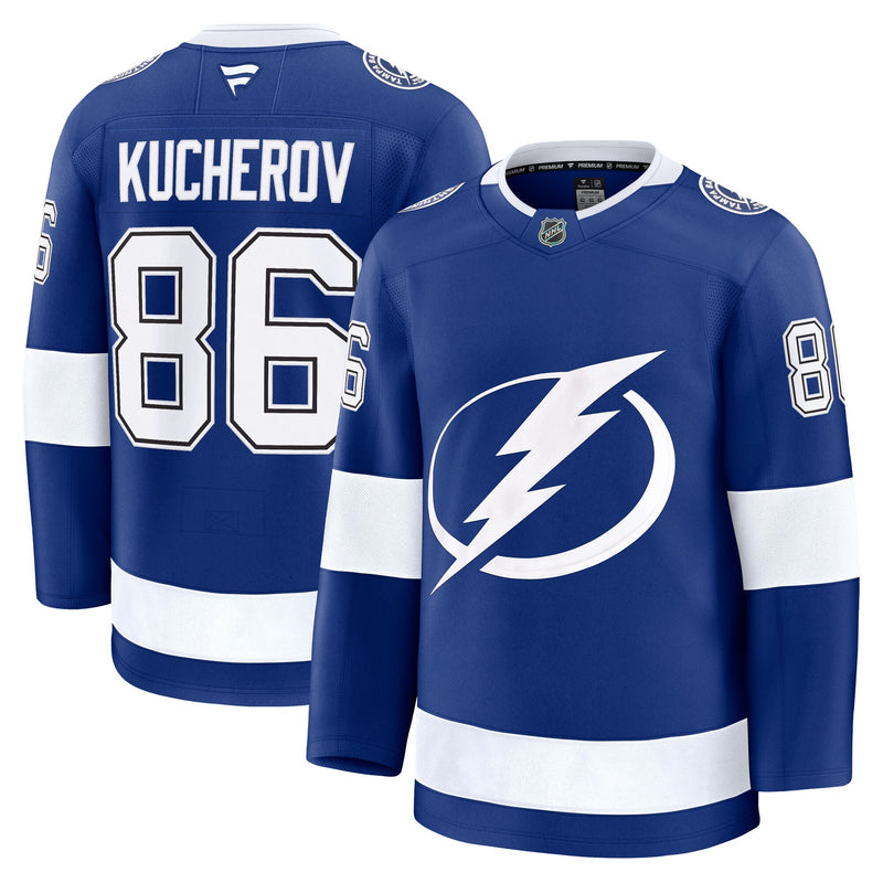 Nikita Kucherov Tampa Bay Lightning Hockey Jersey, Blue Premium Sportswear Jersey Shirt, Long Sleeve Hockey Sweater Jersey, Casual Gift for Men