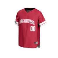 Oklahoma Sooners Baseball Jersey, Crimson Sportswear Jersey Shirt, Lightweight Breathable Athletic Jersey, Casual Gift for Men, Style 202551197