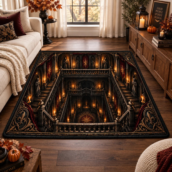 Candlelit Descent - Gothic Cathedral Floor Composition - main